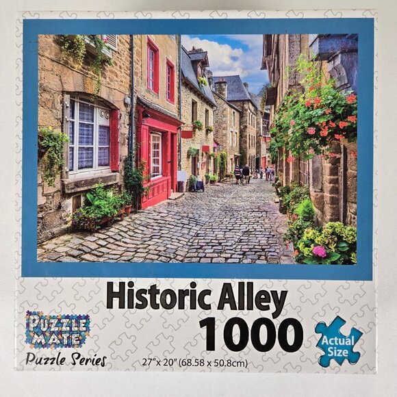 Puzzle Mate "Historic Alley" 1000 Piece Jigsaw Puzzle Factory Sealed - Picture 1 of 6